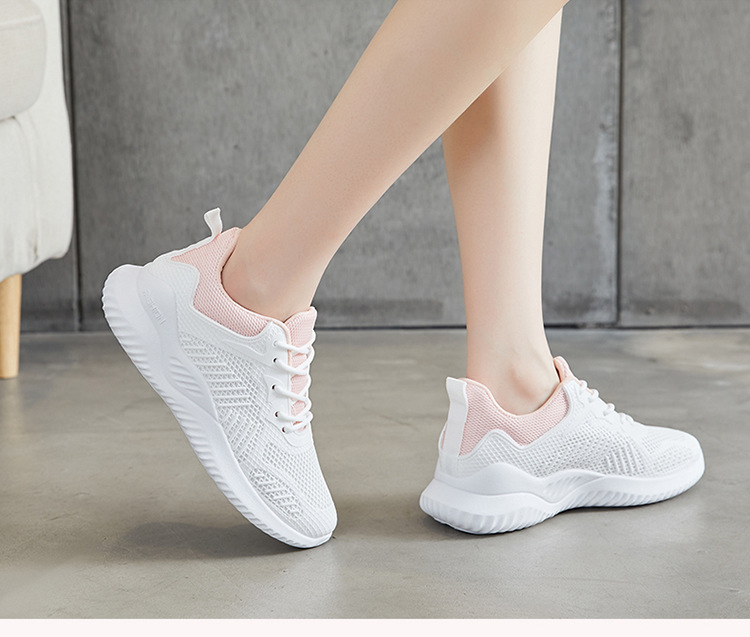 Scarpe da lavoro da donna Scarpe da ginnastica Scarpe da tennis Scarpe da ginnastica Calzature traspiranti antiscivolo in tessuto sintetico_voghion.com