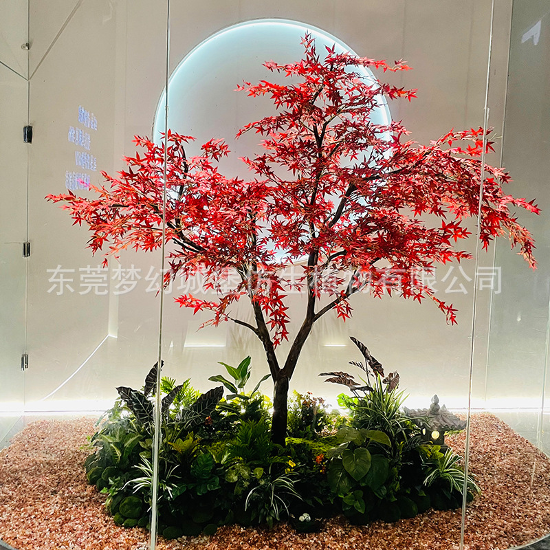 INS simulación árbol de arce rojo gran película y televisión paisaje árbol artificial modelo habitación diseño paisaje Hotel cocina japonesa Decoración