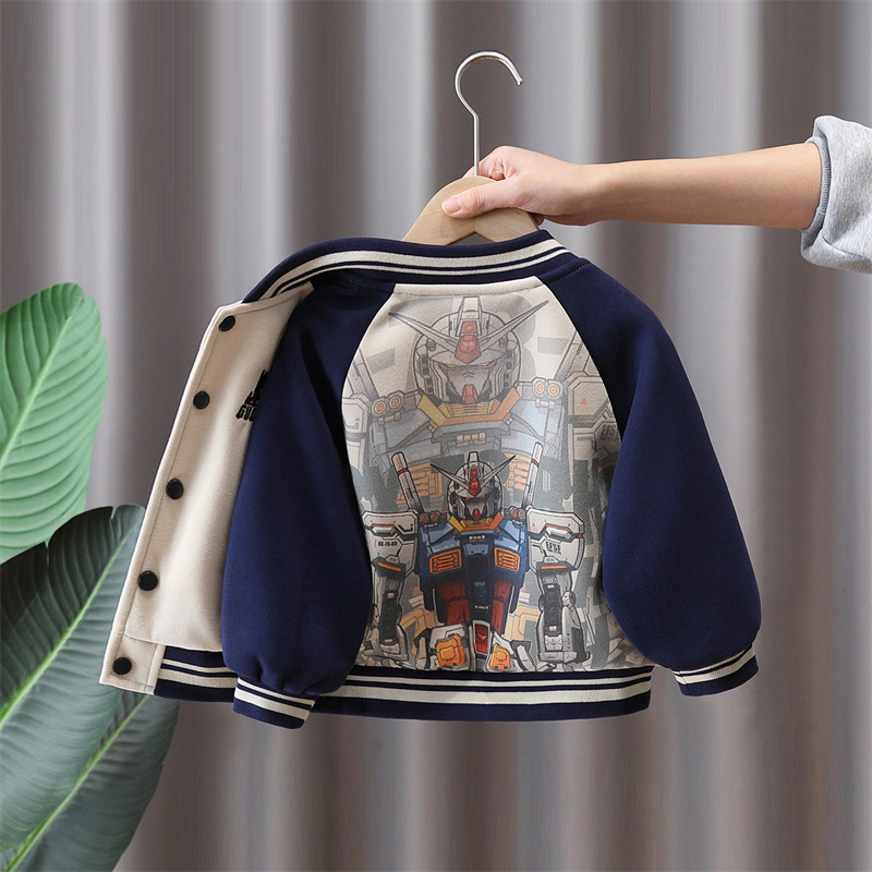 7815 chaquetas para niños modelos de primavera y otoño 2025 nuevos uniformes de béisbol para niños tops de otoño para bebés chaquetas para niños de moda