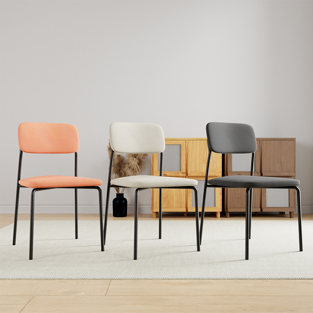 Exportaciones transfronterizas de lujo ligero de alto nivel de sensación taburetes de hierro forjado simple silla de comedor simple italiana