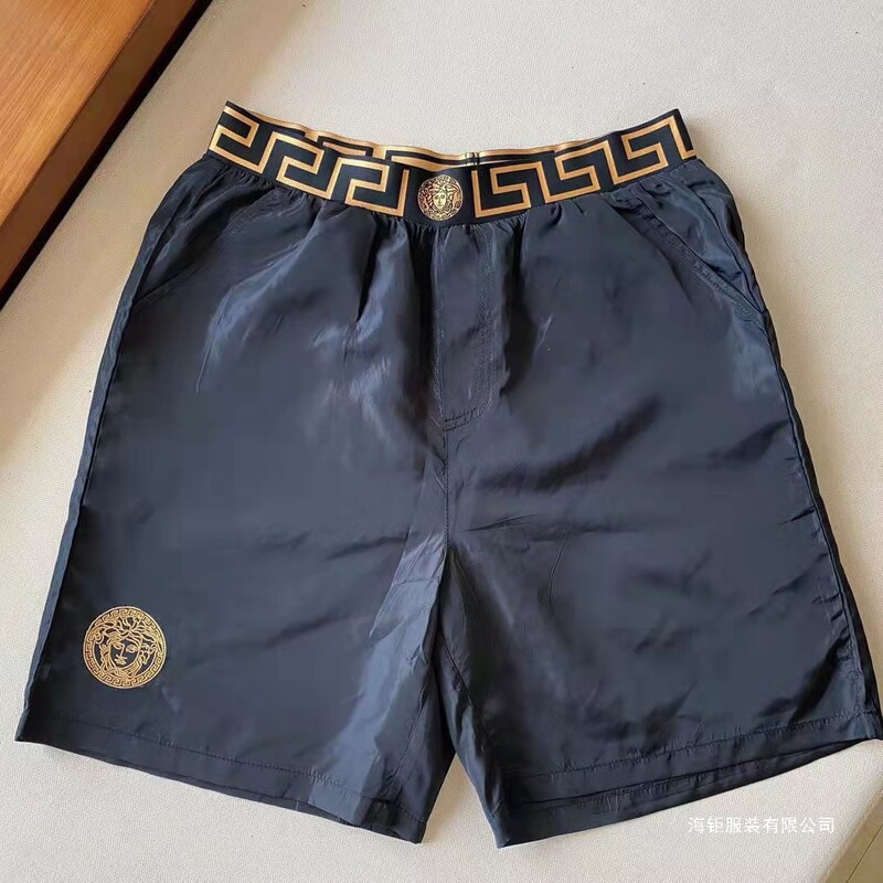2022 Summer New Medusa Trendy Men's Shorts, Five-Point Beach Shorts, Ice Silk Pants, Fashionable Men's Pants 2022 Summer New Medusa Trendy Men's Shorts, Five-Point Beach Shorts, Ice Silk Pants, Fashionable Men's Pants