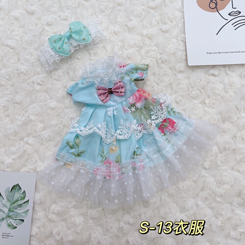 30 cm baby clothes 6 points bjd doll cute and sweet dress summer small fresh princess style new clothes