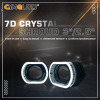 Cymauto's new 7D5D crystal decorative cover 2.5 -inch .3.0 inch lens lens mask monochrome glacole eye