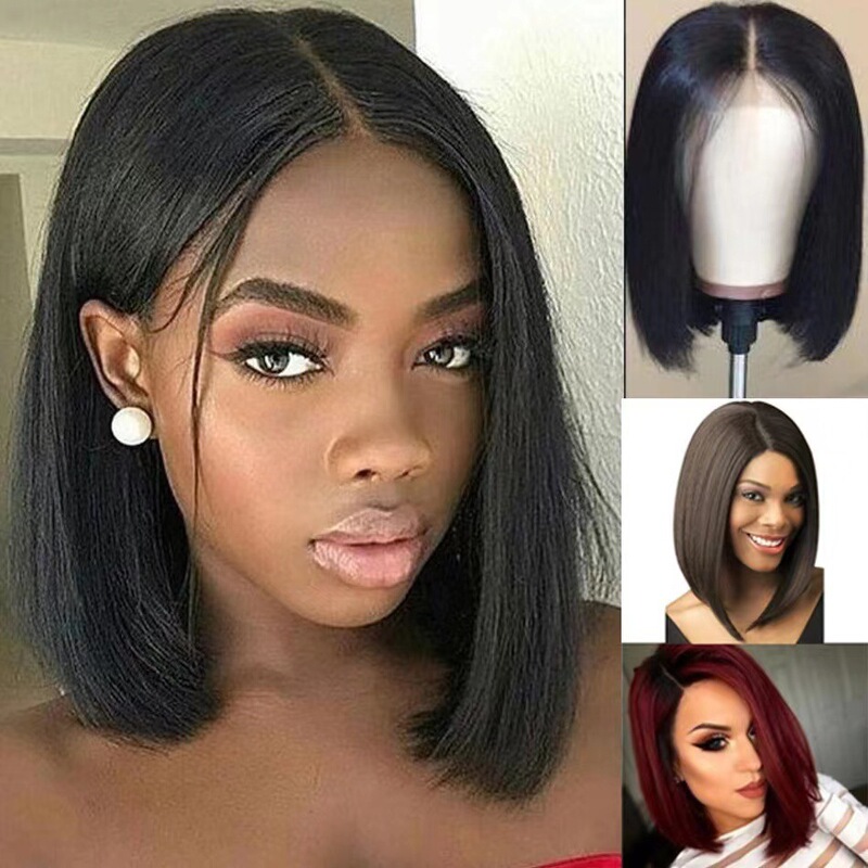 Cross-Border Hot-Selling Wigs, European and American Short Bob Wigs, High-Temperature Synthetic Fiber Wigs, African Women's Wish Wigs