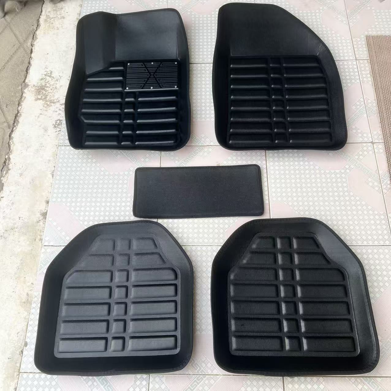 Cross-Border Labeling Amazon Wholesale Dropshipping Temu Universal Car Floor Mats Five-Piece Set Right-Hand Drive Car Floor Mats