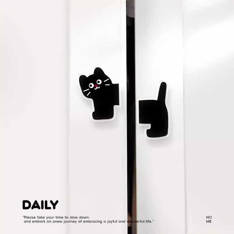 探头小猫柜门拉手可爱抽屉书柜拉手把手家用卡通儿童衣柜|undefined
