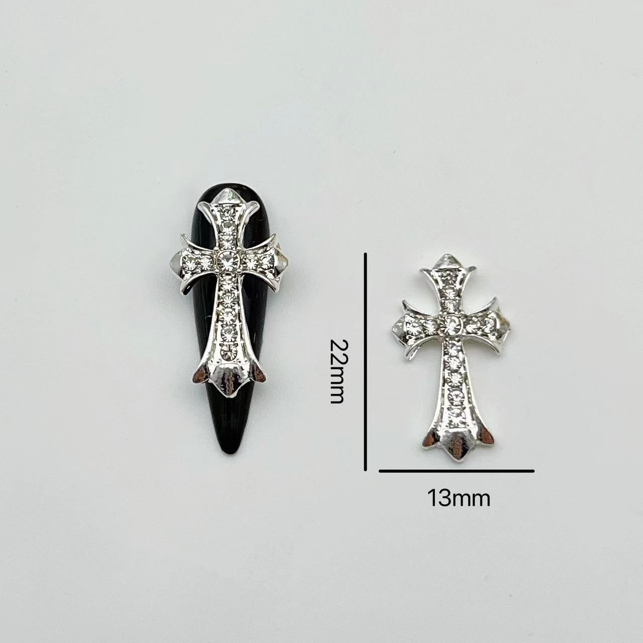 합금 십자가 [스몰 사이즈 흰색]]