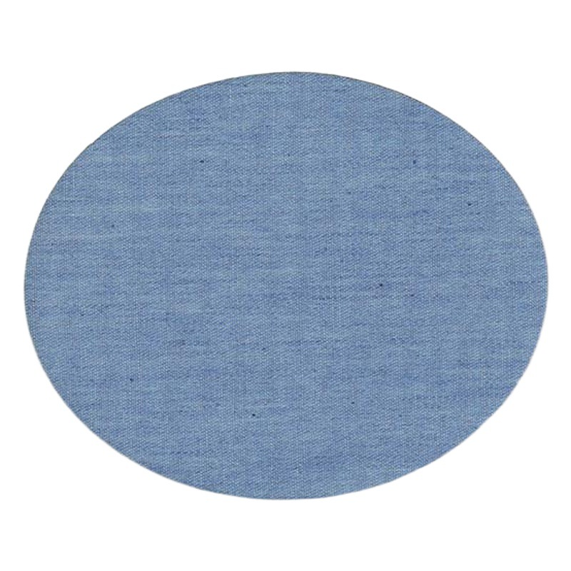 Adhesivo Denim corte bordado pegatinas de tela rectangular oval codo rodilla creativo corte de tela parche pegatinas en stock