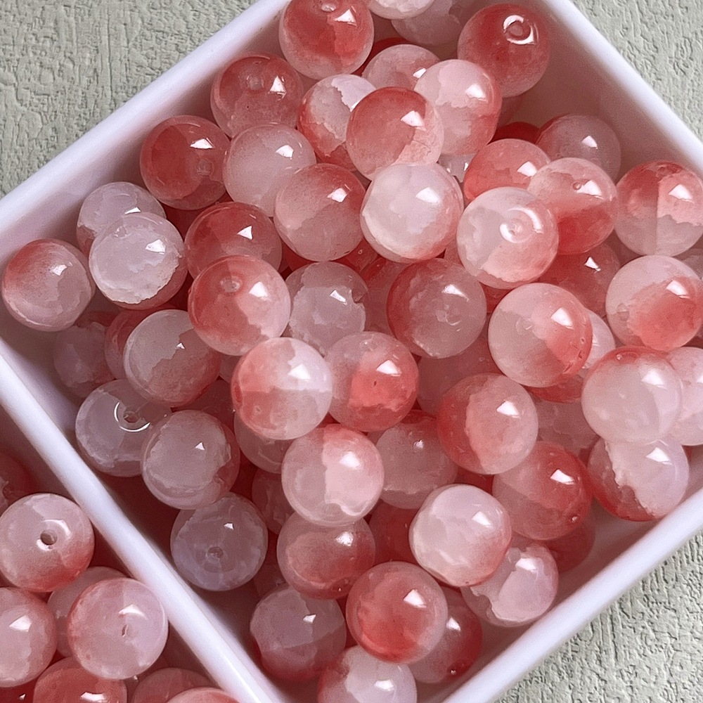15g Weight Beads Jewelry Making Type DIY Jewelry Accessories Classification 50 PCS/Package Quantity Glass Material Round Pattern Stoving Varnish Design Simple Style, Classic Style Style 50 PCS/Package Glass Round DIY Jewelry Accessories Beads 7