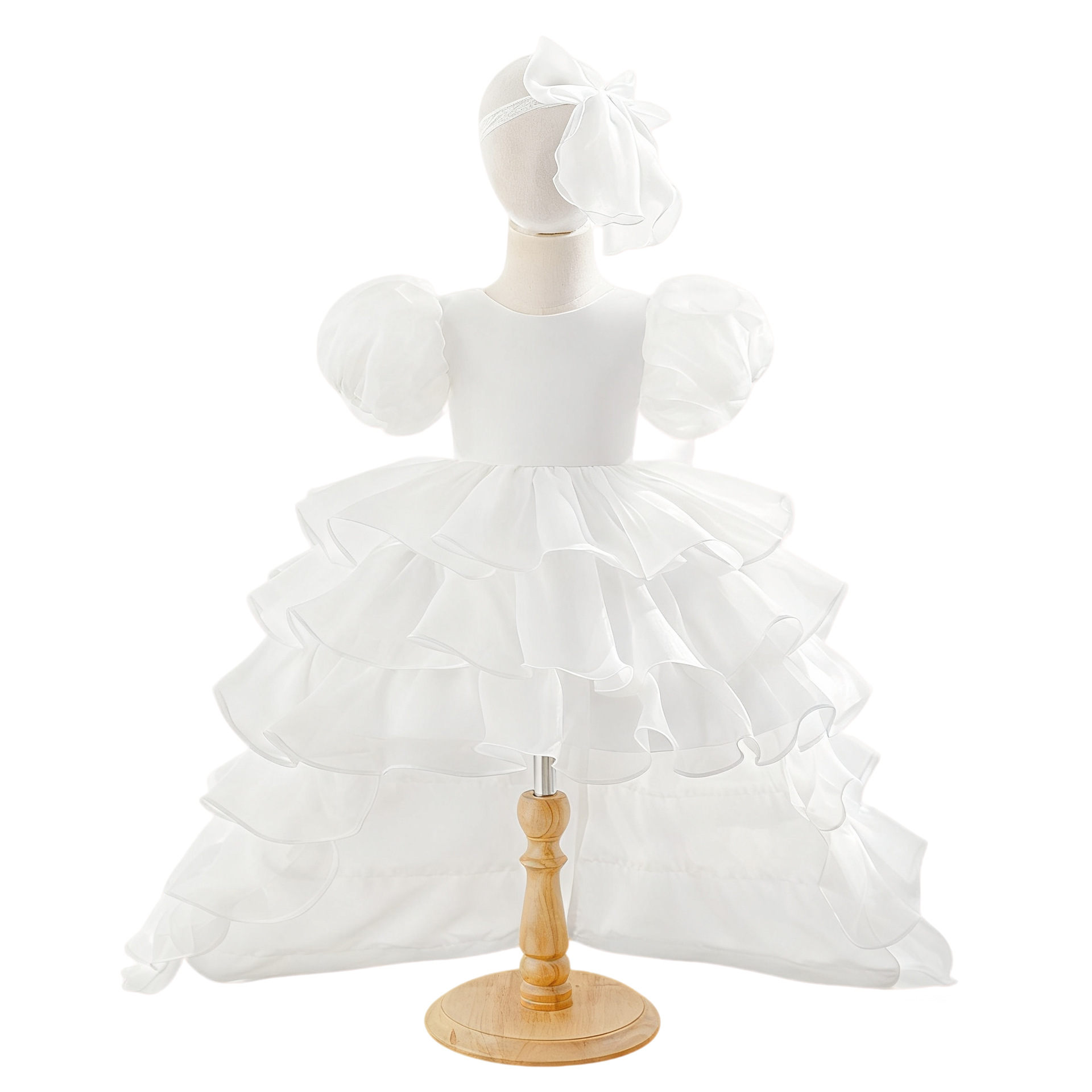 Nuevo vestido de noche de niñas pastel vestido de trailing vestido de oganza vestido de cumpleaños de niñas vestido de niños vestido
