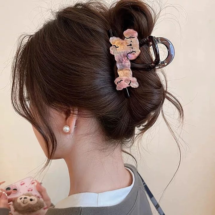 韩系超大号抓夹女高级感后脑勺盘发鲨鱼夹发量多发夹气质发卡头饰|undefined