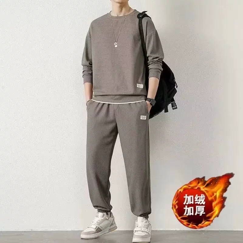 Мужской спортивный костюм на весну: oversize толстовка и джоггеры, досуг, размеры от M до 5XL