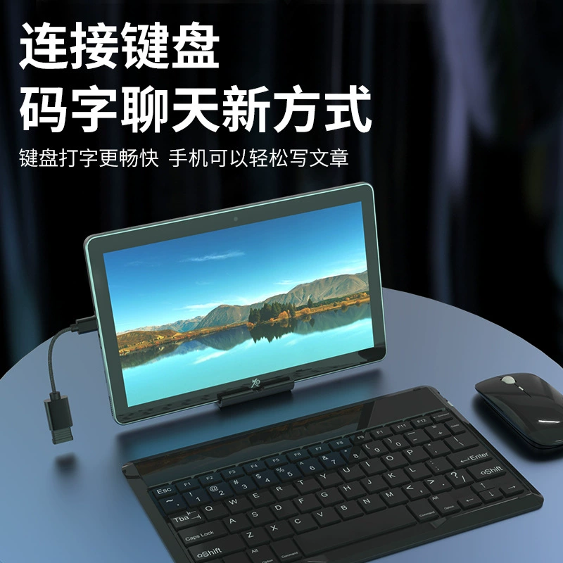 Тканевый OTG-адаптер-кабель, кардридер U-диск, Type-C в USB2.0 OTG-конвертер для телефона/компьютера