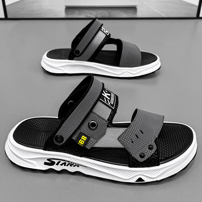 皮涼鞋男兩用2024夏款潮流開車休閒軟底外穿男士拖鞋夏季防滑涼拖