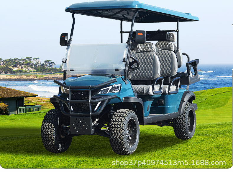 Electric golf cart sightseeing car four-wheel foreign trade quality scenic spot park stadium sales department car ferry manufacturers
