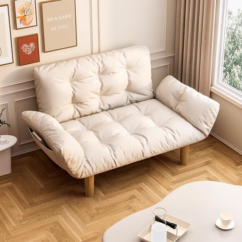 Lazy Sofa for Bedroom, Small Apartment, Double Tatami, Popular on Social Media, Foldable Single Sofa Bed for Rental Apartments and Balconies, Factory Direct