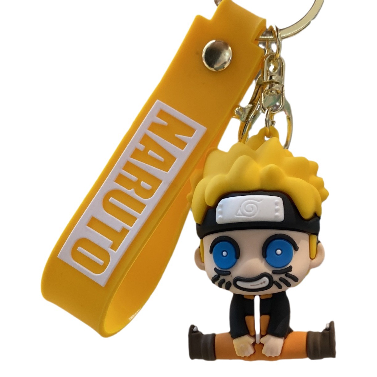Lindo llavero Naruto muñeca de dibujos animados Naruto Kakashi clave colgante coche llavero al por mayor