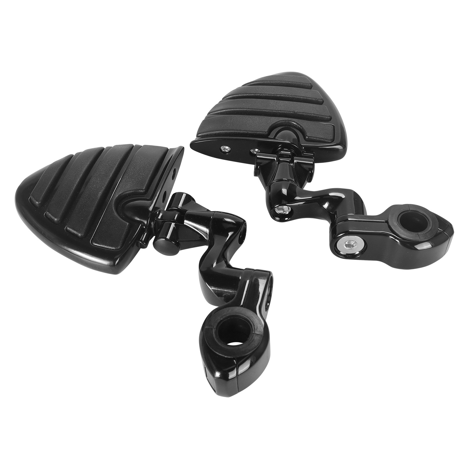 Harley Street Glide Motorcycle Modified Rubber Short Pedal Set Footrest Guard Bar Rest Bracket