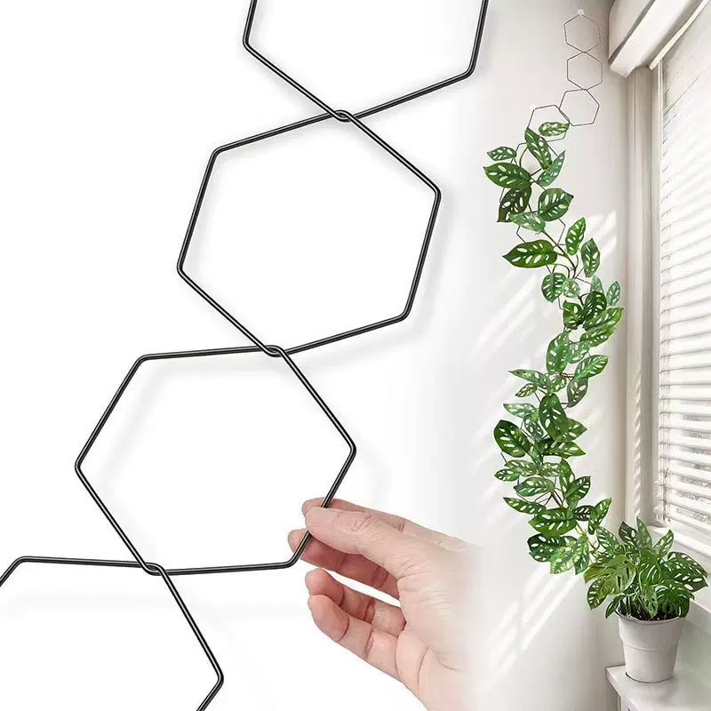 植物架套件攀爬植物链式格架DIY园艺装饰配件适用于藤蔓植物六边