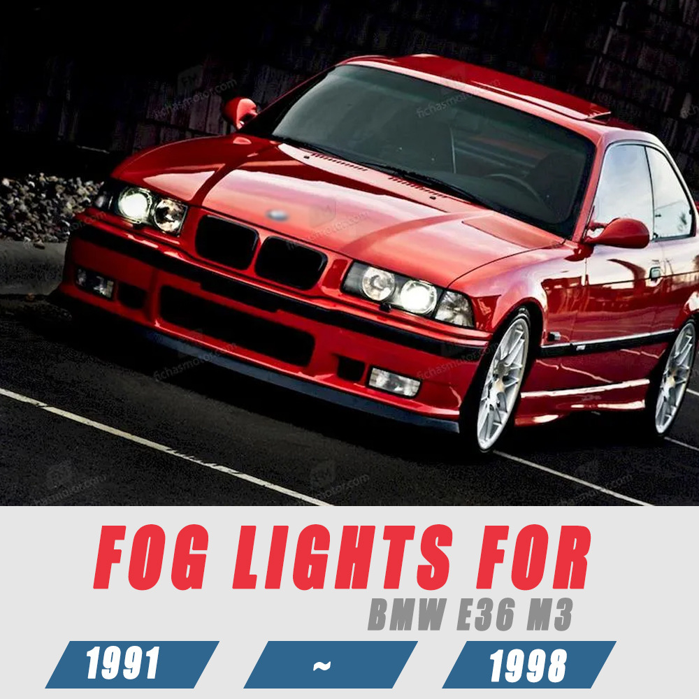 Aplicable a BMW 91 - 98 modelo E36 conjunto de luz de niebla delantera serie antigua luz diurna luz delantera