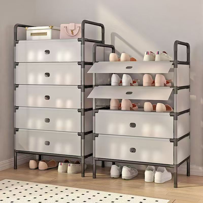 El zapatero a prueba de polvo Ostin es fuerte, duradero y grueso, zapatero de almacenamiento de dormitorio, zapatero de gran capacidad para el hogar, zapatero multicapa