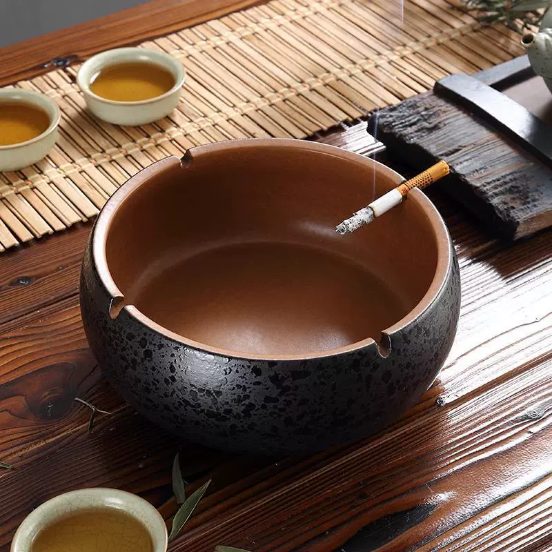 Creative ashtray for office, big retro trend coffee table, Chinese style