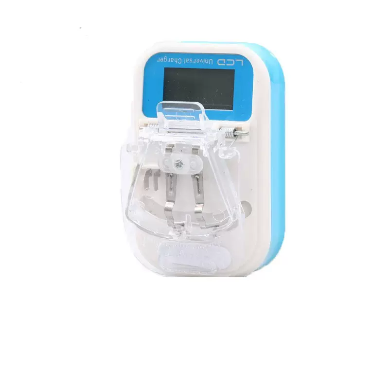 万能充电器活动高脚欧美规LCD液晶屏显示七彩黑三灯万能充LCD显示