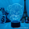 Cross -border hot sale of One Piece 3D Anime Night Lantern Luffy Luffy Led colorful touch remote control acrylic night lamp