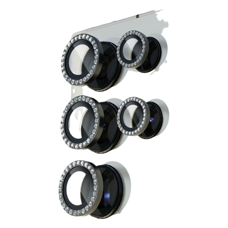 Película Protectora de Lente con Perforación de Puntos Tipo Ojo de Águila para Samsung S25 Ultra, Película AR de Posicionamiento de Cámara para Galaxy S24 Plus