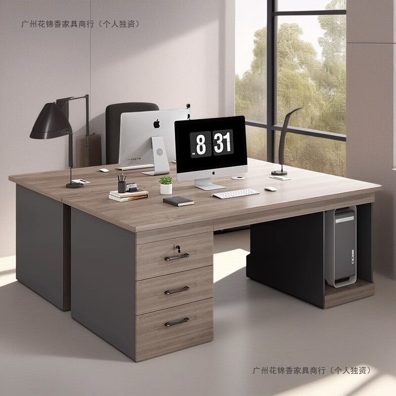 Desk Simple Modern Staff Desk Desktop Office Desk and Chair Combination Single Staff Station Home Computer Desk