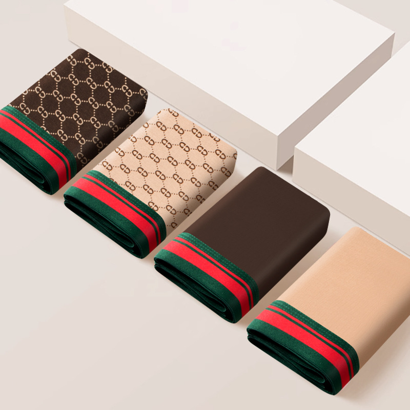 Pantalones de algodón de alto grado para hombres antibacterianos transpirables entrepierna de grafeno impresión de color sólido pantalones de regalo para hombres