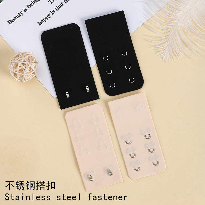 Large 3.8cm growth bra back buckle buckle seamless extension buckle nylon extension buckle stainless steel bra buckle
