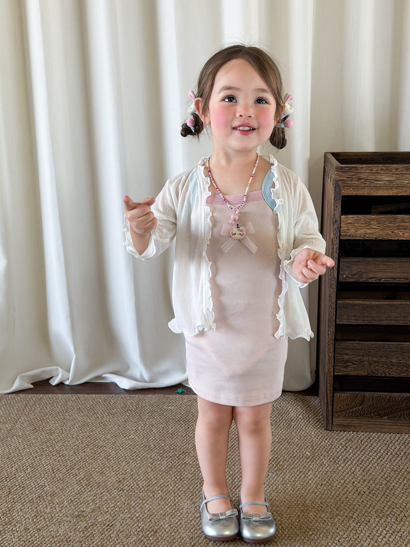Sugar Pear ropa infantil chaqueta protector solar de niñas chaqueta de verano delgada ocio para niños sombreado cardigan de manga larga chaqueta ropa de bebé