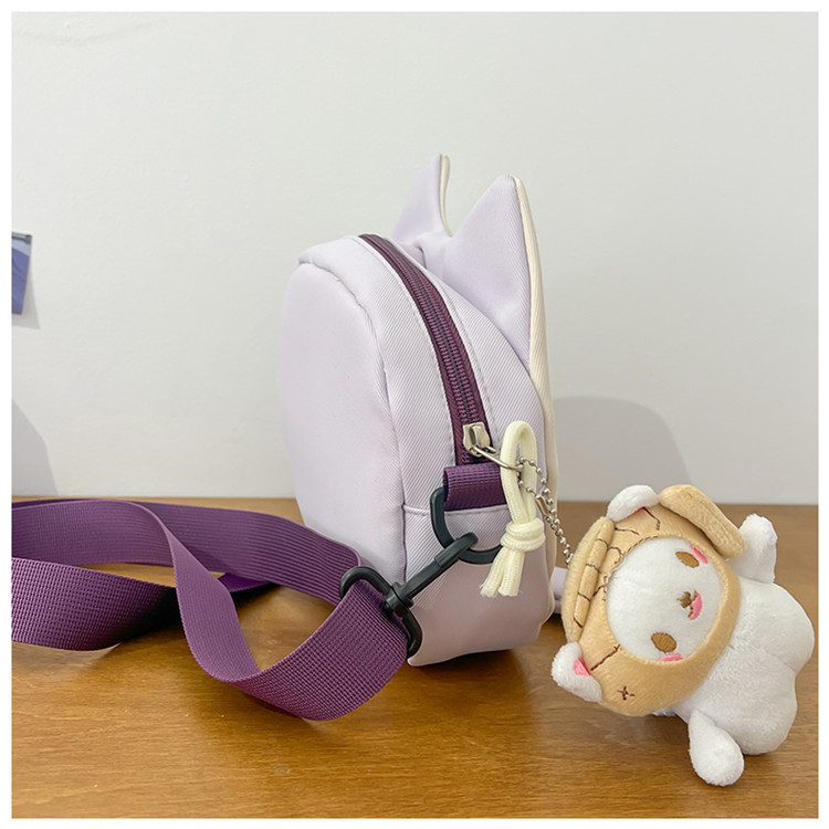 Women's Small Composite Material Cartoon Cat Cute Round Zipper Crossbody Bag display picture 13