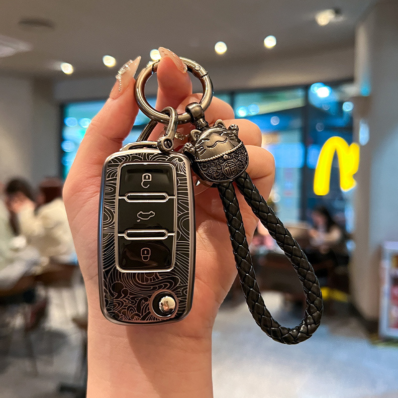 Suitable for Volkswagen Key Cover Sagitar Lavida Bora Santana Tiguan Lingdu Golf Volkswagen Car Key Bag