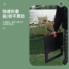 美式戶外便攜式X型摺疊加厚燒烤爐不鏽鋼碳烤爐野營野炊燒烤架