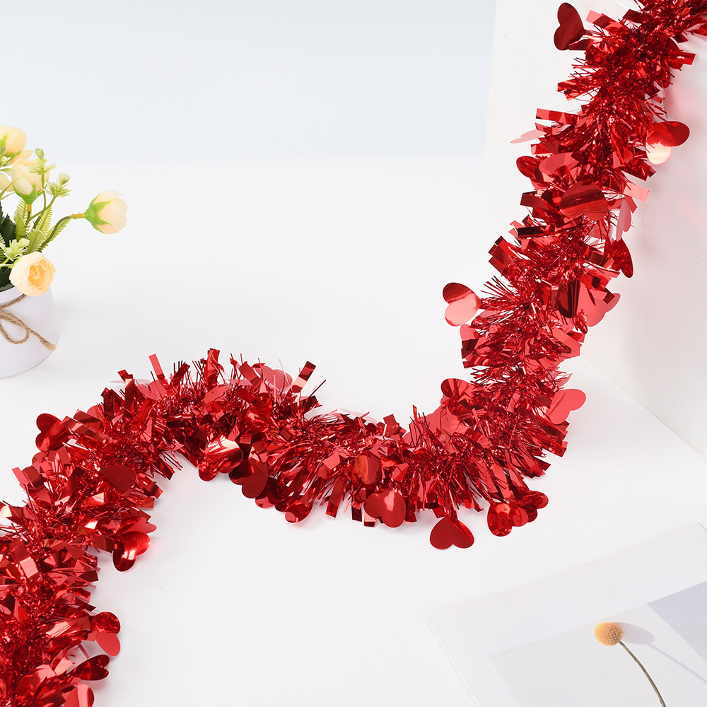 Transfronterizo Amazon Christmas Love Colgantes Decoración Telas de colores Festival Día del niño Telas engrosadas encriptadas