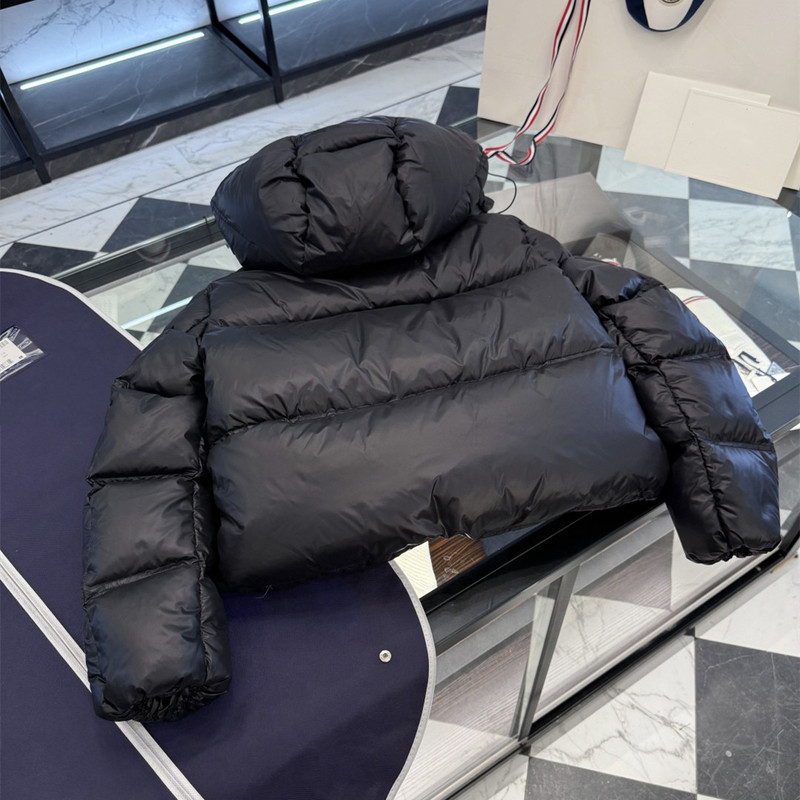 毒家现货原标M蒙家女士方形绗缝连帽短款小泡芙羽绒服夹克外套|undefined