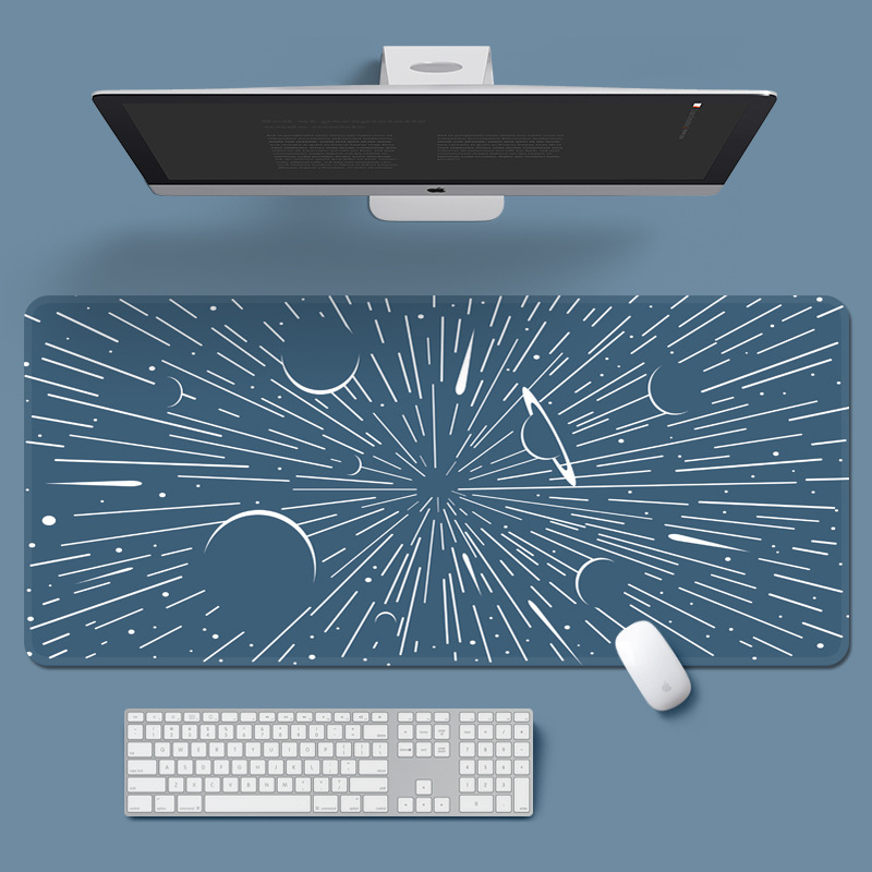 Super gran espacio astronauta conejo mouse pad creativo lindo teclado de la computadora de dibujos animados pad de escritorio de oficina de aprendizaje para las mujeres