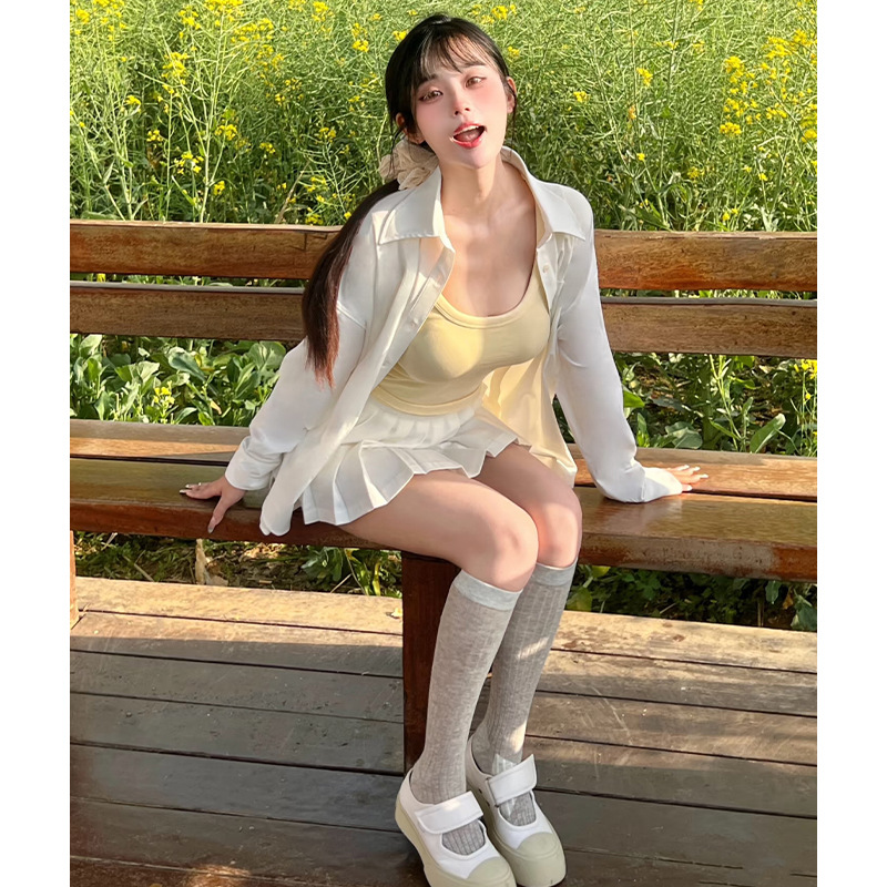 화이트 [브랜드 교체] 아이스 실크의 시원한 느낌을 주는 나일론 원단