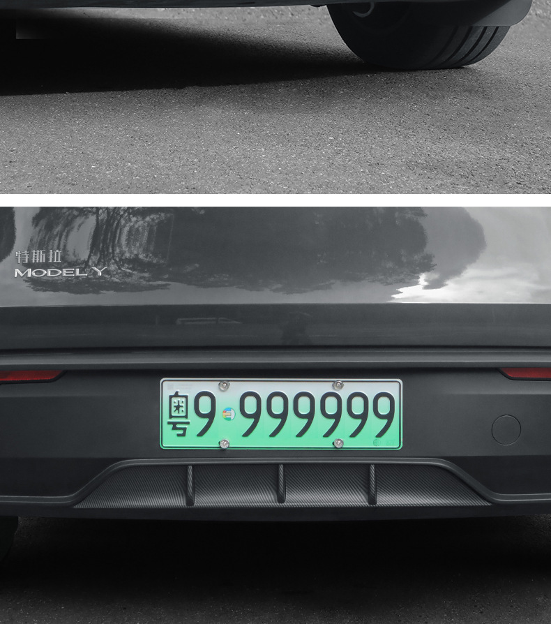 Suitable for Tesla Model Y 2025 New Rear Spoiler, New Model Y Rear Lip Surround, Rear Bumper Wind Blade Decoration