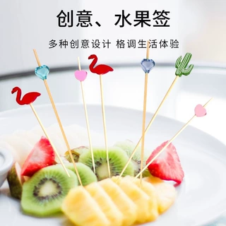水果签竹签一次性水果叉汉堡签点心寿司鸡尾酒签串签花签糖葫芦签