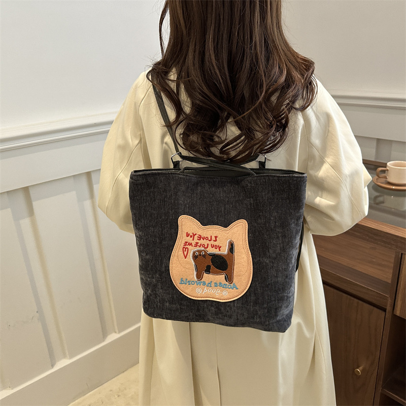 Bagos de gran capacidad para chicas encantadoras otoño / invierno 2024 nuevo estilo retro bolso de hombro de moda alta sensación bolso de brazo