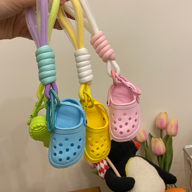 45g Weight Bag Pendant, Keychain Classification Streetwear Shoe Plastic Cotton Women's Bag Pendant Keychain