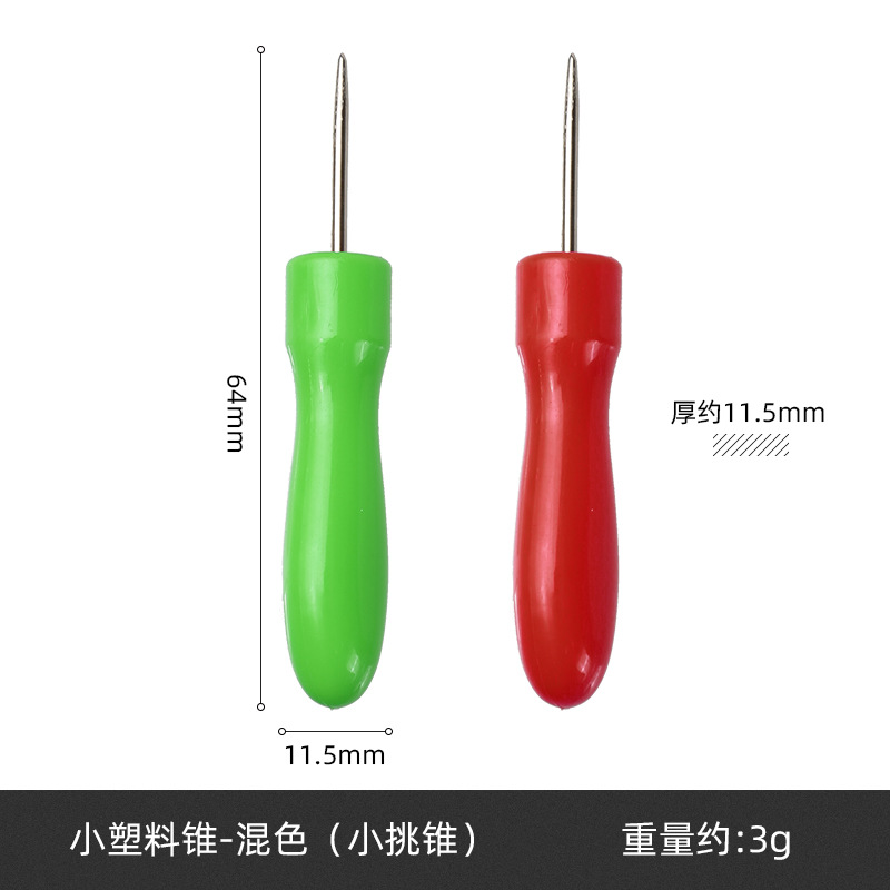 Nuevas herramientas de costura de cuero forma de calabaza mango de madera puncher herramientas hechas a mano en stock al por mayor