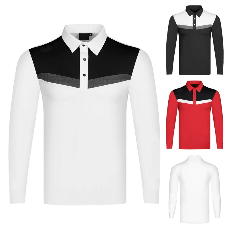 Осень и зима новый golf спортивный досуг футболка с длинными рукавами плюс размер белая рубашка POLO бегущая майка удобная и дышащая