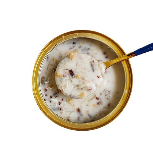 Instant Bird's Nest Congee with Five Red Coconut Milk Oat Dessert Red Bean Bird's Nest Soup 168g Pregnancy and Postpartum Meal Replacement Natural Five Grains Congee