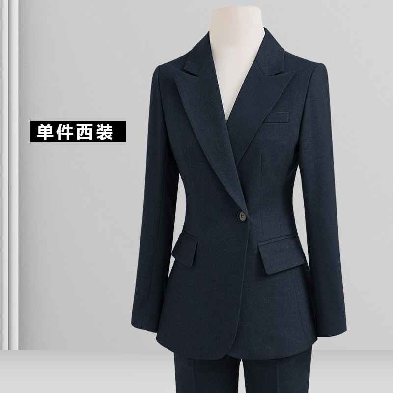 西装套装女春秋高级感气质通勤珠宝店经理律师面试正装职业工作服|undefined