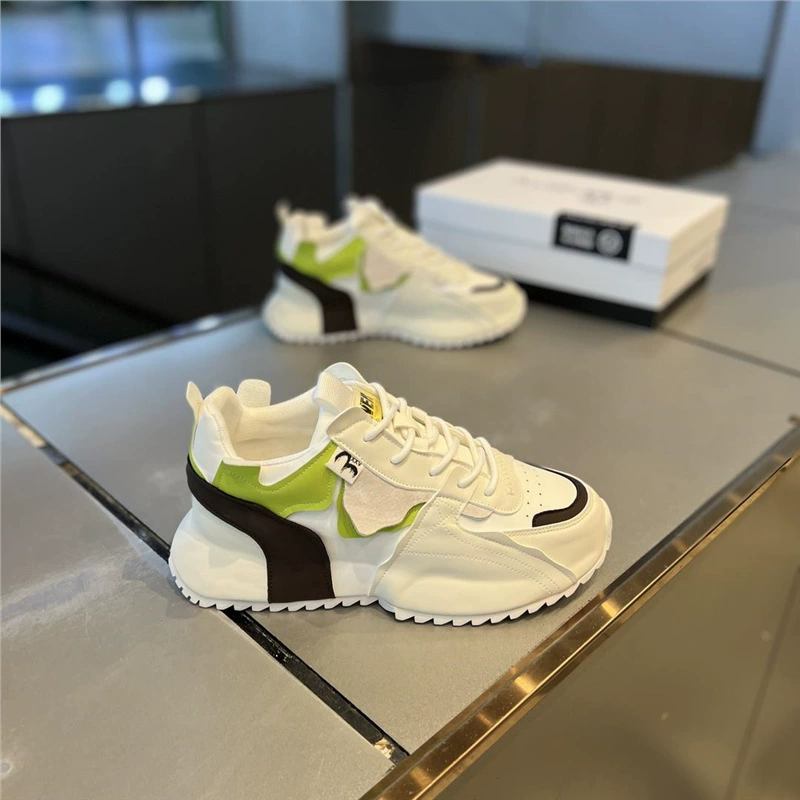 Мужская летняя новая стильная легкая роскошная повседневная универсальная модная обувь с закрытым носком на толстой подошве, модная обувь для интернет-знаменитостей, популярная обувь для папы на толстой подошве OK.