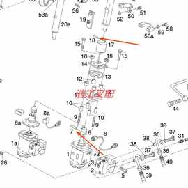 0009081035 林德叉车335电瓶叉车转向柱联轴器定位销固定销链接销